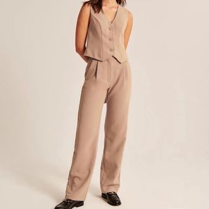 Tailored relaxed straight pant
